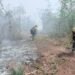 Intenso trabajo de Ambiente en los incendios forestales de Ledesma y Santa Bárbara