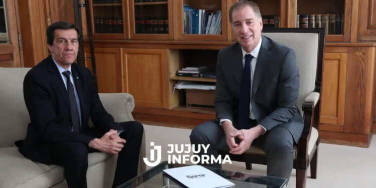 El ministro del Interior, Diego Santilli recibió al gobernador Carlos Sadir