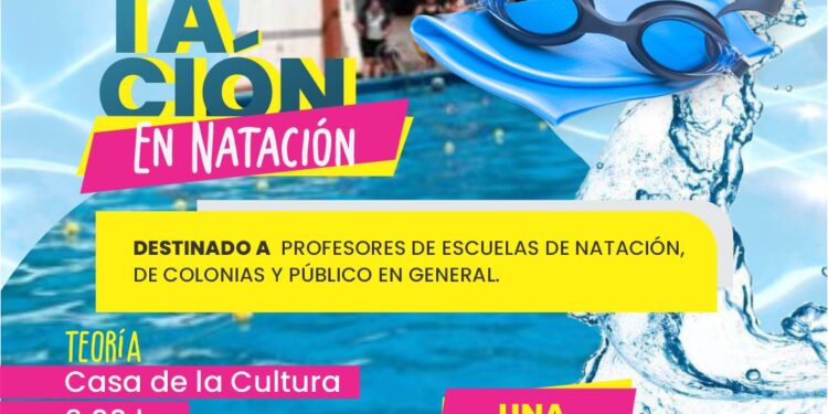 Este martes se realiza una capacitación en natación