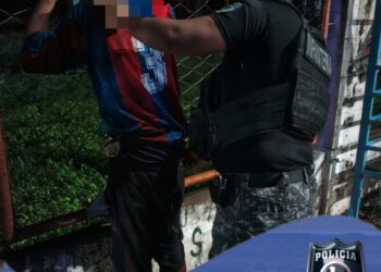 San Pedro: frustran intento de robo de un medidor eléctrico en pleno centro y demoran al sospechoso