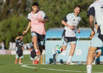 La Selección Argentina completó su segundo entrenamiento en el predio de Ezeiza
