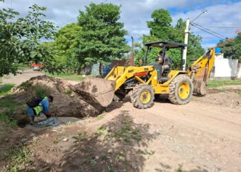 Comenzó la segunda etapa de la obra de cloacas en barrio Néstor Kirchner