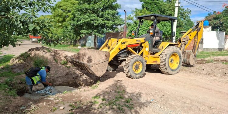 Comenzó la segunda etapa de la obra de cloacas en barrio Néstor Kirchner