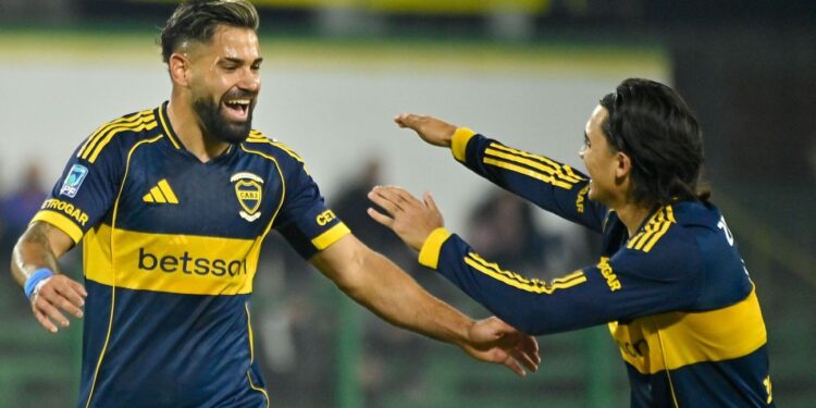 Boca, con suplentes, goleó a Defensa y Justicia