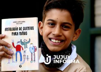 Ginno tiene 11 años, es el autor más joven de la Feria del Libro y presentará su “Antología de Cuentos para Niños”