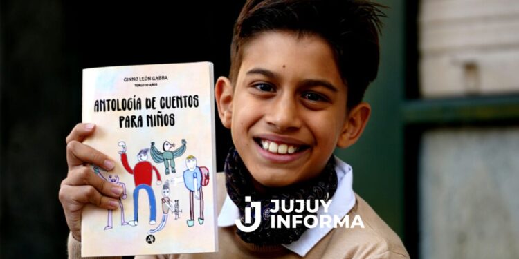 Ginno tiene 11 años, es el autor más joven de la Feria del Libro y presentará su “Antología de Cuentos para Niños”