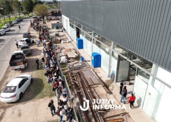 12 cuadras de fila para conseguir un trabajo en un frigorífico