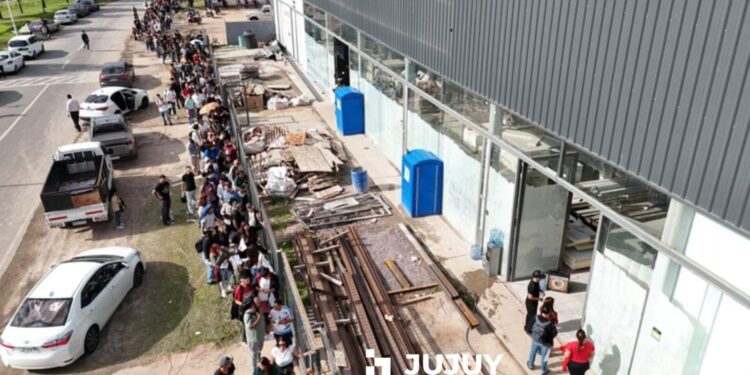 12 cuadras de fila para conseguir un trabajo en un frigorífico