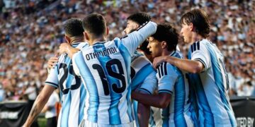 Argentina goleó a Islandia en la previa del inicio del mundial