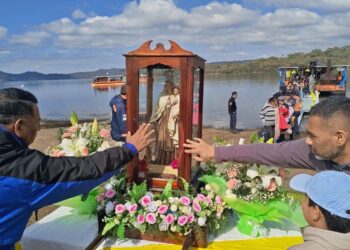 La Virgen del Carmen hizo su peregrinación itinerante por los Diques