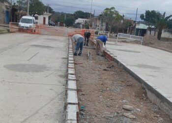 Se pavimentó calle San Gabriel en San Pedro de Jujuy que une tres barrios