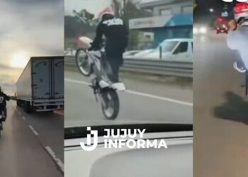 Imprudencia al volante: se filmaba haciendo peligrosas maniobras en moto y ahora enfrenta una dura medida