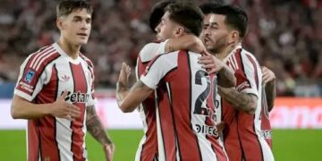 River visita a Independiente Santa Fe, por la ida de los octavos de final de la Copa Sudamericana