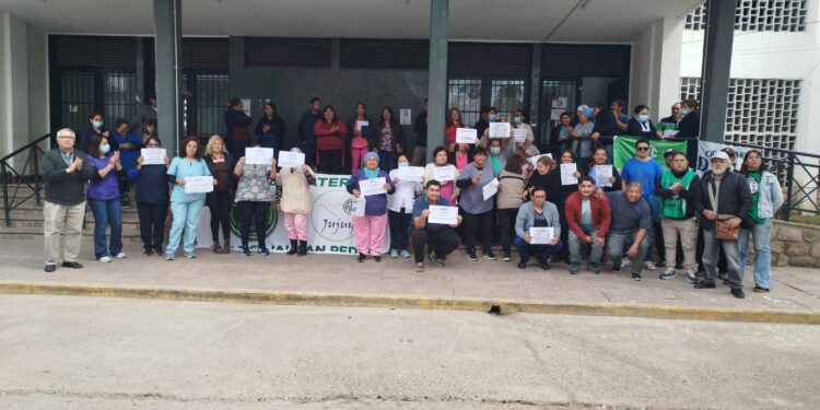 Protesta de ATSA: ruidazo y paro sin asistencia