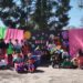 El Jardín Kindergarten celebró la llegada de la primavera con un desfile de mini carrozas en Plaza Belgrano