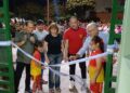 Julio Bravo dejó inaugurado el Polideportivo de barrio San José
