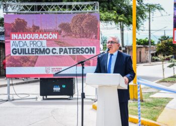 El intendente Julio Bravo sigue impulsando obras claves en San Pedro: inauguró la Prolongación de la Avenida Paterson
