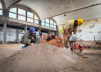 Avanzan las obras de remodelación y modernización del Mercado Municipal de San Pedro